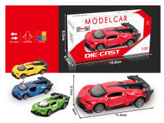 1:32 Die Cast Car Pull Back W/L_M(4C) toys