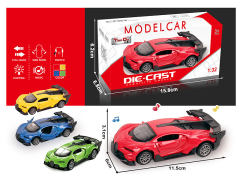 1:32 Die Cast Car Pull Back W/L_M(4C) toys