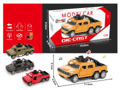 1:32 Die Cast Car Pull Back W/L_M(4C) toys