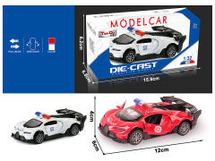 1:32 Die Cast Police Car Pull Back(2C) toys