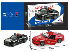 1:32 Die Cast Police Car Pull Back(2C) toys