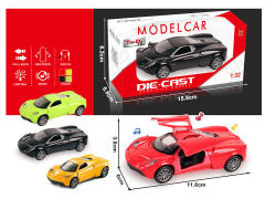 1:32 Die Cast Car Pull Back W/L_M(4C) toys