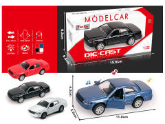 1:32 Die Cast Car Pull Back W/L_M(4C) toys