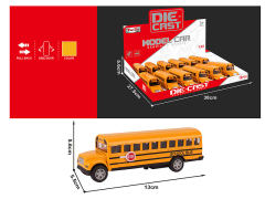 1:32 Die Cast School Bus Pull Back(12in1) toys