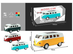1:32合金回力两开门仿真巴士(4色)