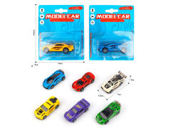 1:64 Die Cast Sports Car Pull Back(6S) toys