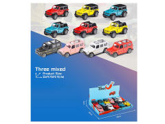 Die Cast Jeep Pull Back(12in1) toys