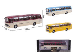 1:24 Die Cast Bus Pull Back W/L_S(3C) toys