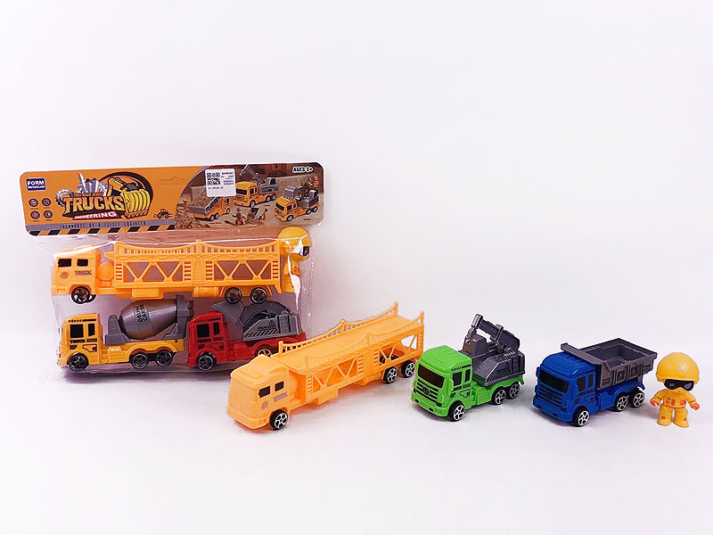 Pull Back Construction Truck Set(2S) toys