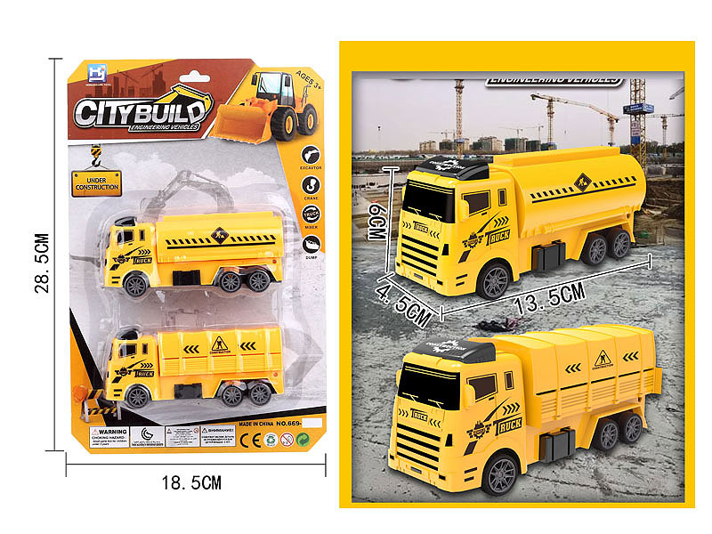 Pull Back Construction Truck(2in1) toys