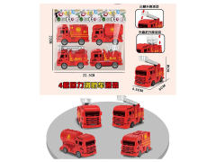 Pull Back Fire Engine(4in1) toys