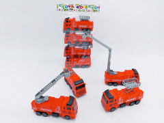 Pull Back Fire Engine(4in1) toys