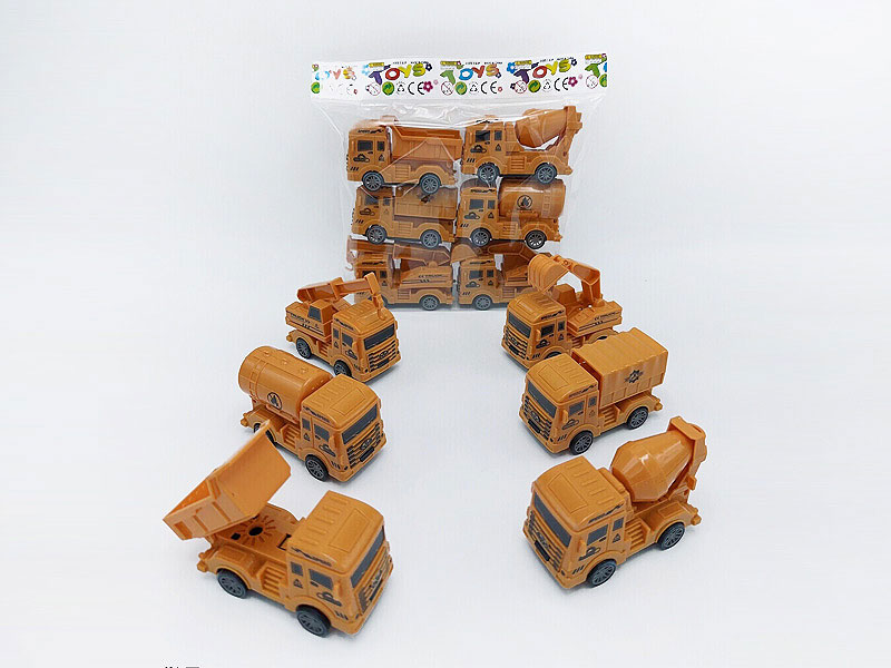 Pull Back Construction Truck(6in1) toys