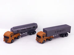 Pull Back Container & Tanker(2in1) toys