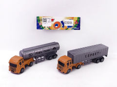 Pull Back Container & Tanker(2in1) toys