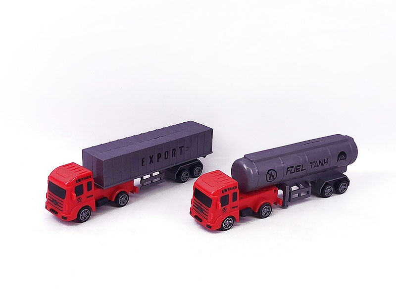 Pull Back Container & Tanker(2in1) toys