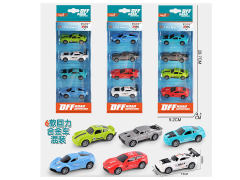 1:64 Die Cast Car Pull Back(4in1) toys