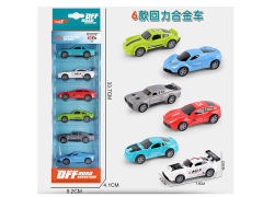 1:64 Die Cast Car Pull Back(6in1) toys