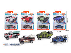 1:64 Die Cast Cross-country Car Pull Back(4S) toys