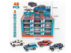 1:64 Die Cast Cross-country Car Pull Back(48in1) toys