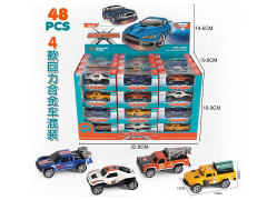 1:64 Die Cast Cross-country Car Pull Back(48in1) toys