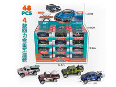 1:64 Die Cast Cross-country Car Pull Back(48in1) toys