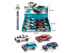 1:64 Die Cast Cross-country Car Pull Back(12in1) toys