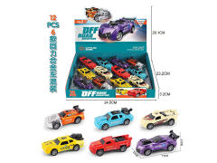 1:64 Die Cast Car Pull Back(12in1) toys