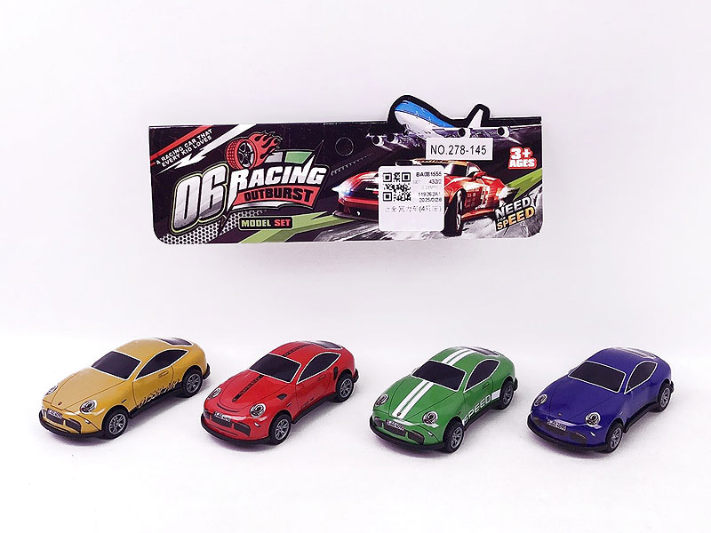 Die Cast Car Pull Back(4in1) toys