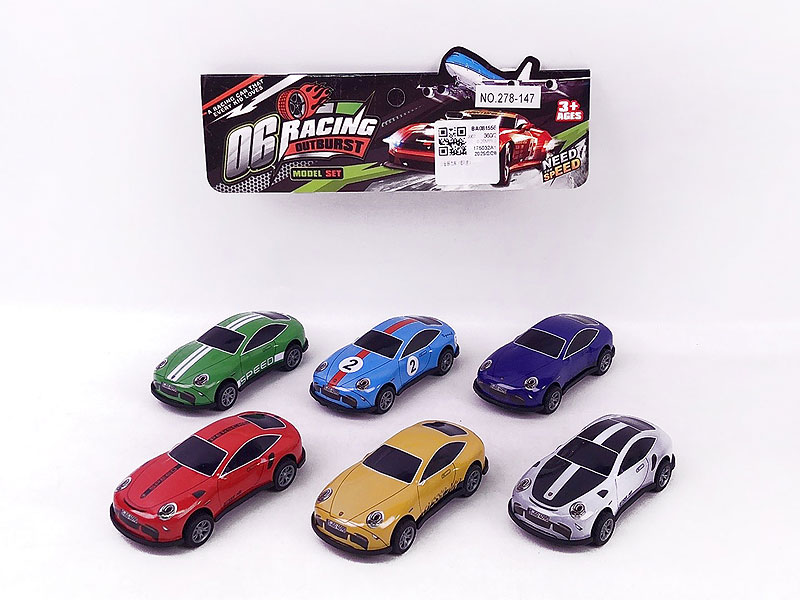 Die Cast Car Pull Back(6in1) toys