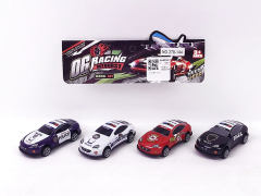 Die Cast Police Car Pull Back(4in1) toys