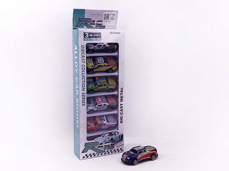 Die Cast Car Pull Back(6in1) toys