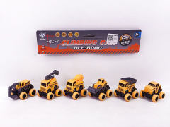 Pull Back Construction Truck(6in1) toys