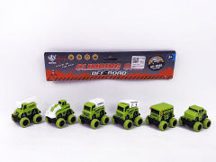 Pull Back Farmer Truck(6in1) toys