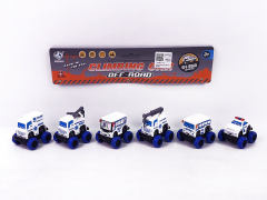 Pull Back Police Car(6in1) toys