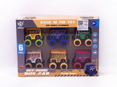 Pull Back Bus(6in1) toys