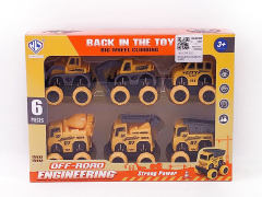 Pull Back Construction Truck(6in1) toys