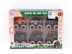 Pull Back Military Car(6in1) toys