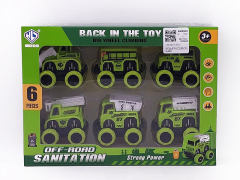 Pull Back Farmer Truck(6in1) toys