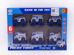 Pull Back Police Car(6in1) toys