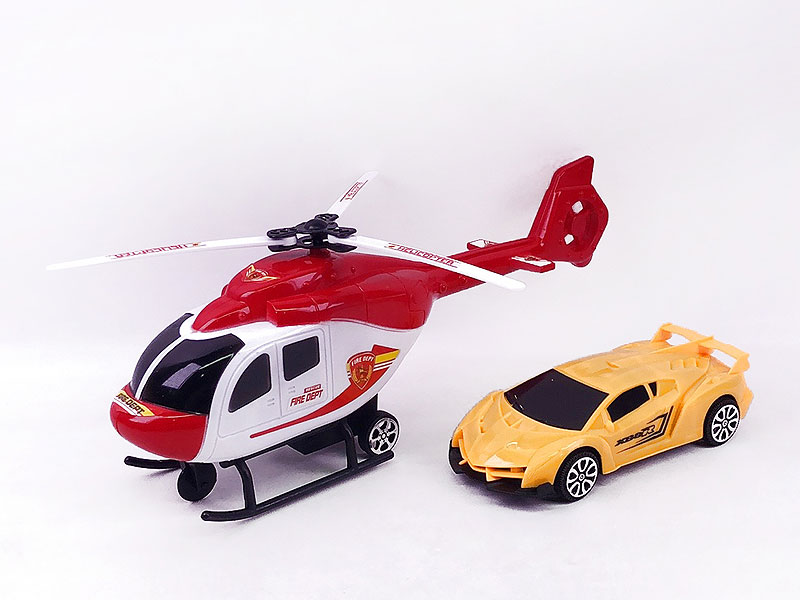 Pull Back Helicopter & Free Wheel Car toys