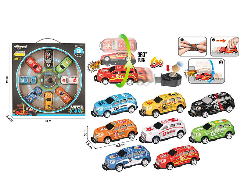 Die Cast Car Set Pull Back toys