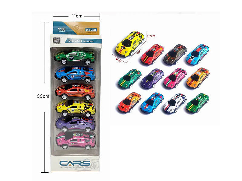 Pull Back Car(6in1) toys