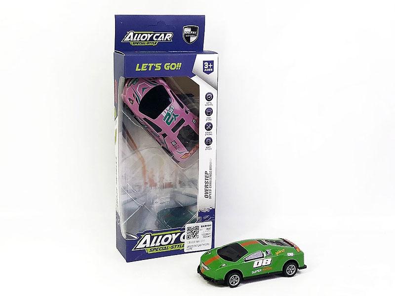 Die Cast Sports Car Pull Back(2in1) toys