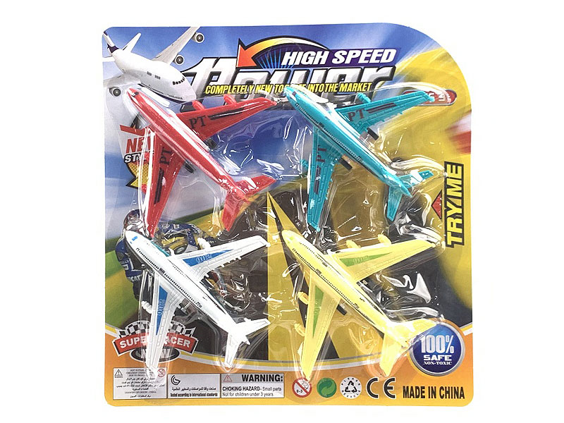 Pull Back Plane(4in1) toys
