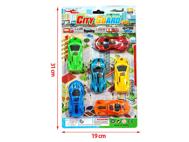 Pull Back Car(6in1) toys