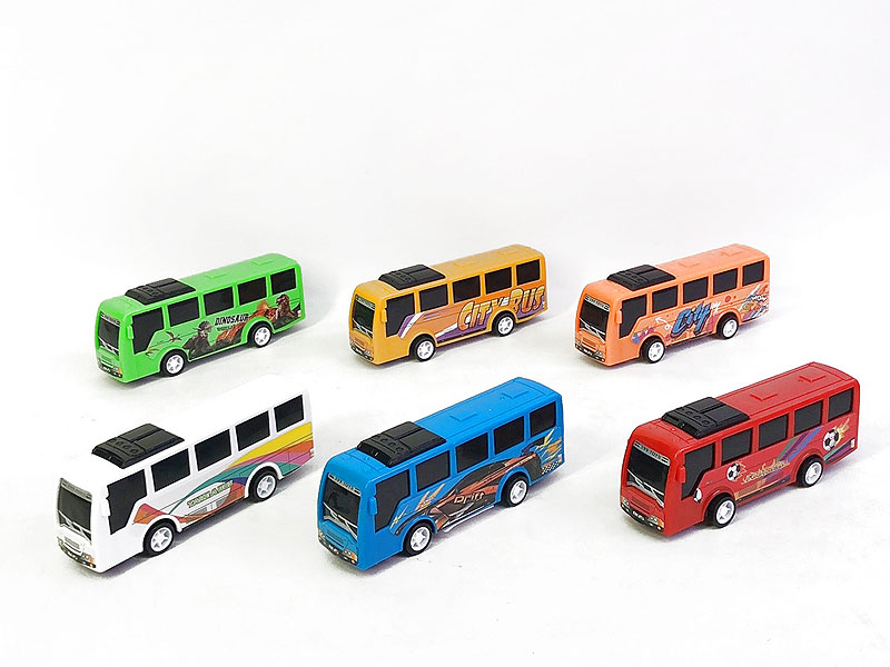 Pull Back Bus(6in1) toys