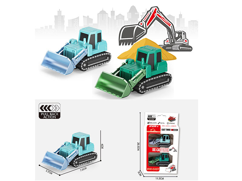 Die Cast Construction Truck Pull Back(2in1) toys