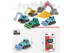 Die Cast Construction Truck Pull Back(2in1) toys