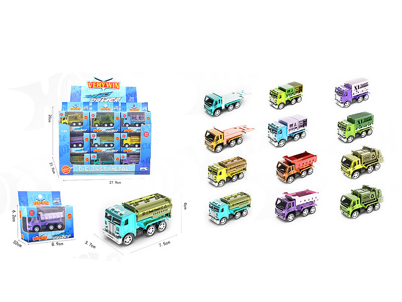Die Cast Car Pull Back(24in1) toys